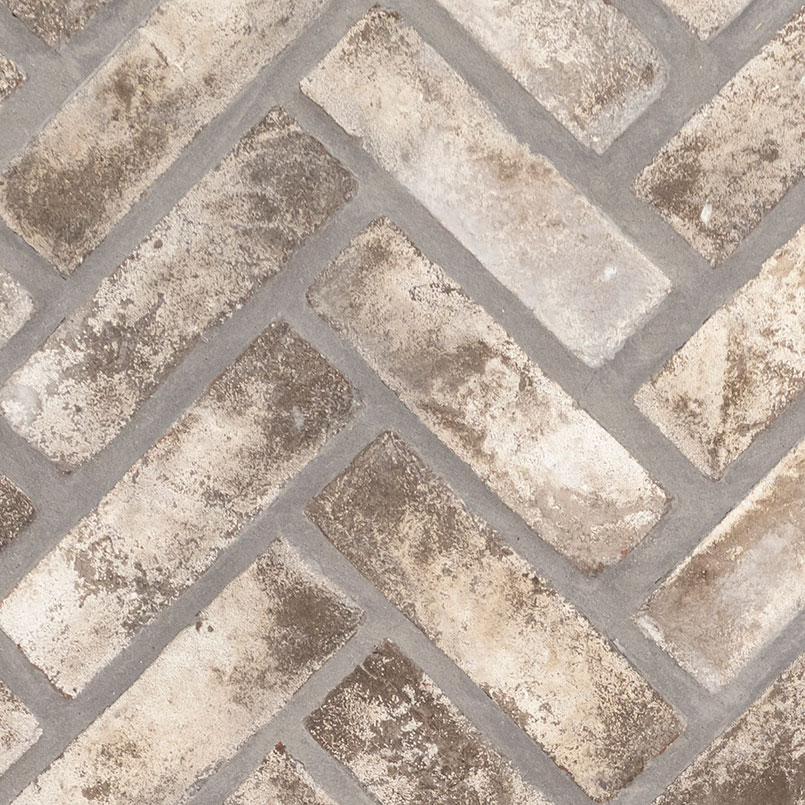 Doverton Clay Brick Herringbone NATURAL