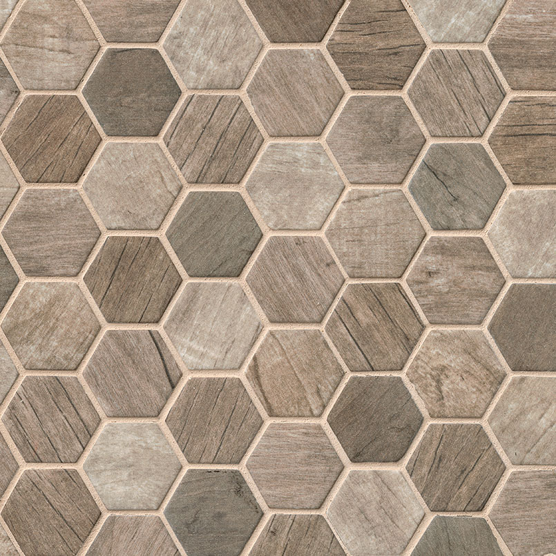 Driftwood Hexagon PATTERN MATTE