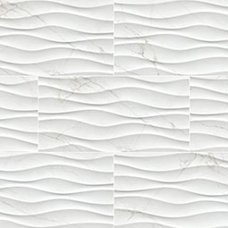 Dymo Calacatta Wavy White 12X24 GLOSSY