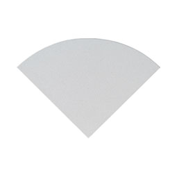 Engineered White Radius Corner Shelf POLISHED