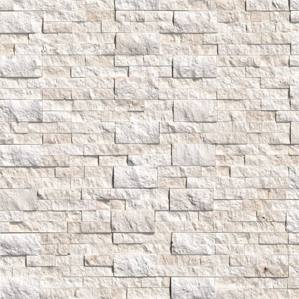 Mayra White Limestone Corner 6x18 SPLITFACE