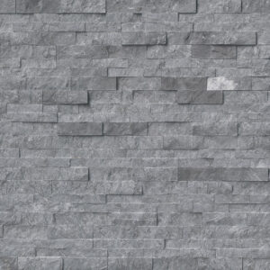 Glacial Grey Marble Ledger Corner 6x18 SPLITFACE