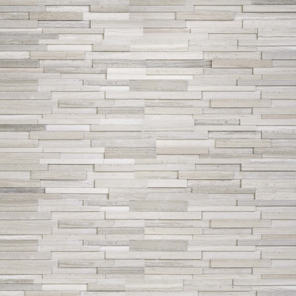 Gray Oak 3D Honed Ledger Corner 6x18
