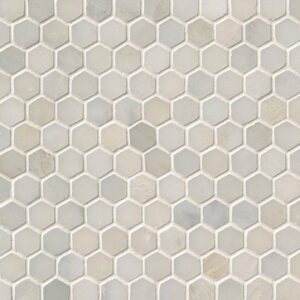 Greecian White 1 Hexagon Mosaic POLISHED