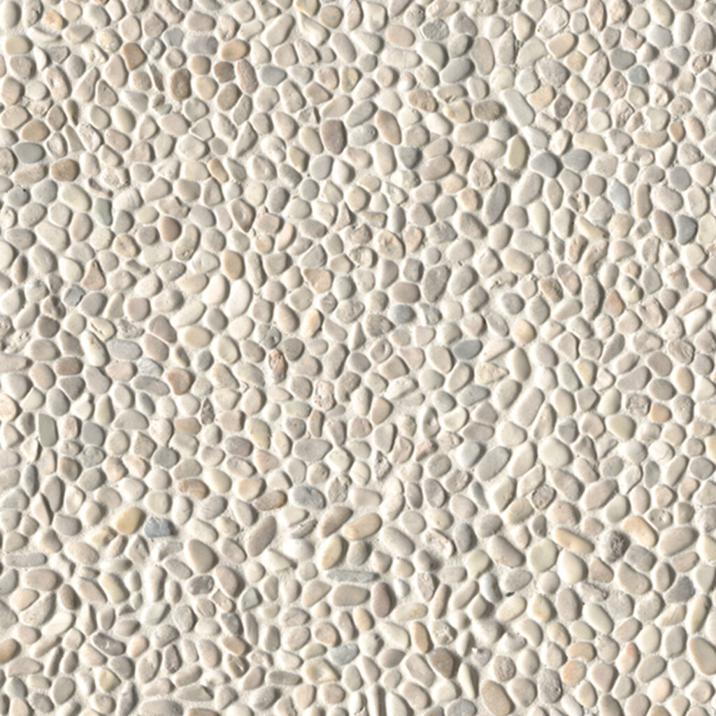 Ivory White Mini Pebble Tumbled