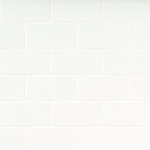 Metro White 3X6 Single Bullnose Glossy