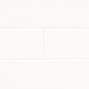 Metro White 4X12 Single Bullnose Glossy