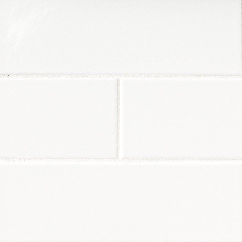 Metro White 4X16 Single Bullnose Glossy