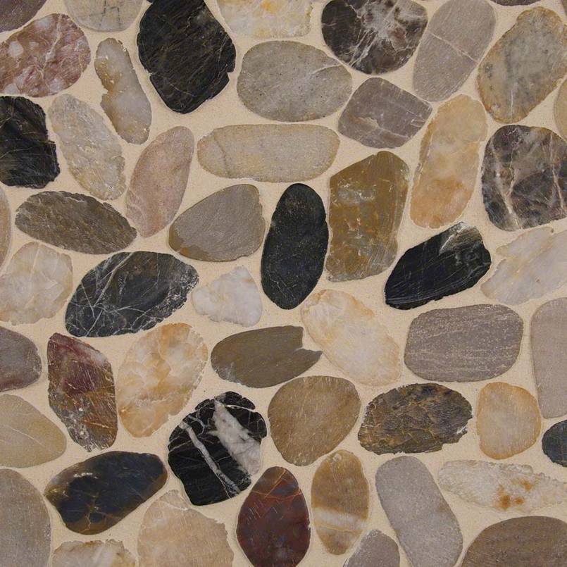Mix River Pebbles Mesh Backed PATTERN NATURAL