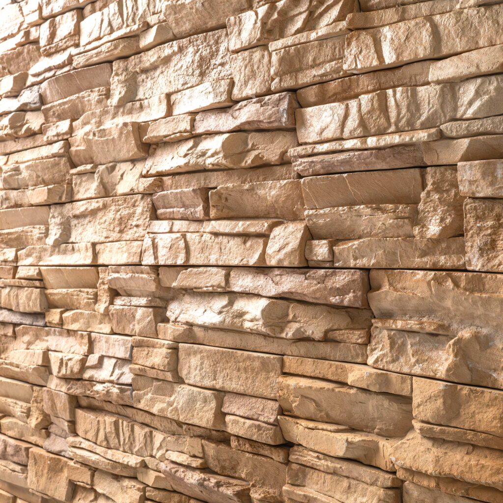 Peninsula Sand Stacked Stones Corner RANDOM NATURAL