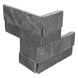 Premium Black Mini Panel Corner 4.5x9 SPLITFACE