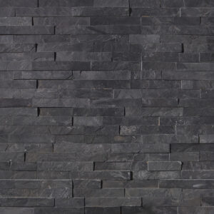 Premium Black Slate Ledger Corner 6x18 SPLITFACE