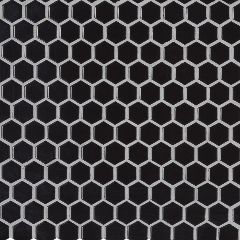 Black Glossy 1" Hex 6MM