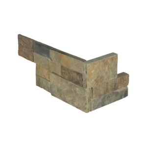 Rustic Gold Ledger Corner 6x18 SPLITFACE