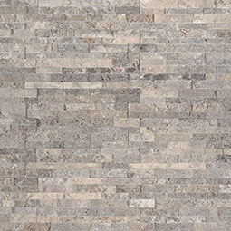 Silver Travertine Mini Panel 4.5x16 SPLITFACE