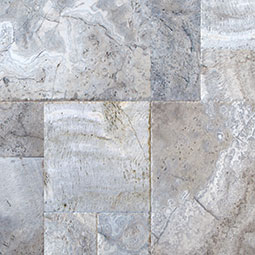 Silver Versailles Tumbled Pattern