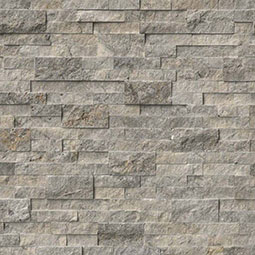 Silver Travertine Panel 6x24 SPLITFACE