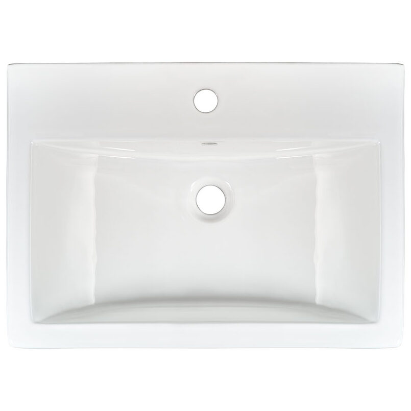 Porcelain Overmount White Rectangle 2417 SGL BOWL