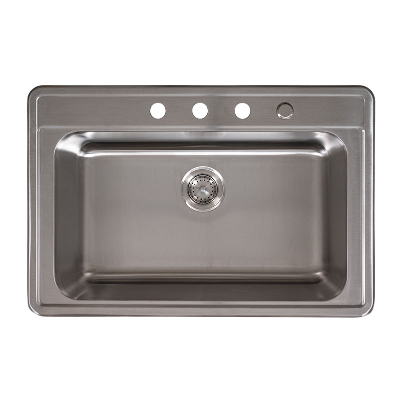 Overmount Single Bowl 33X22 18G