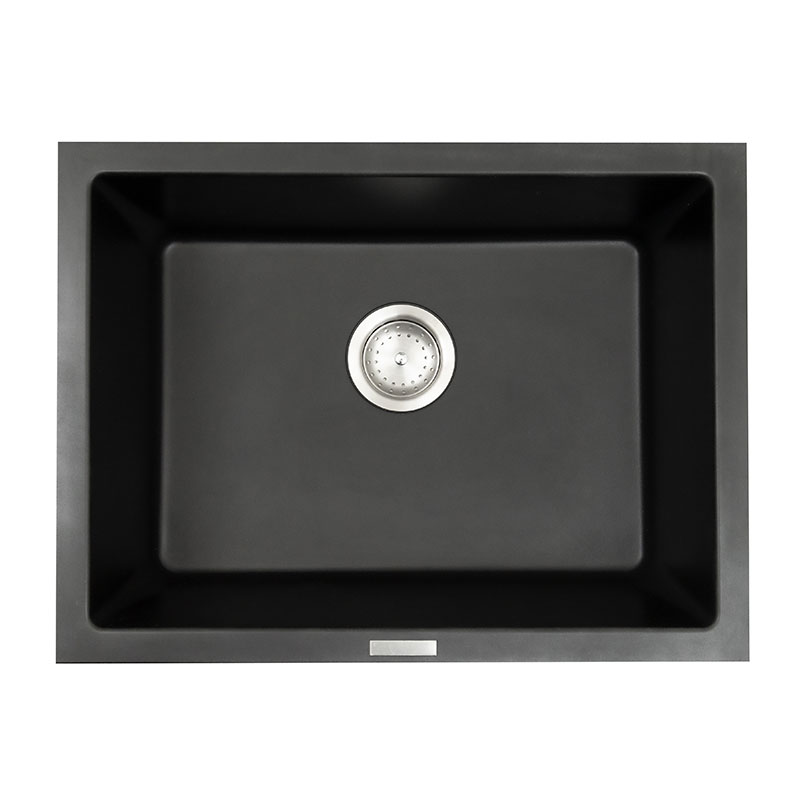 Quartz Black Straight Single Bowl 2418 SGL BOWL