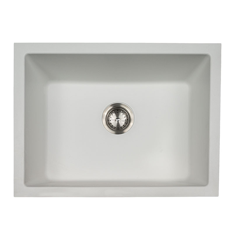 Quartz White Straight Single Bowl 2418