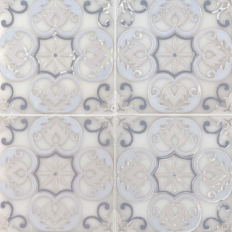Tetris Florita Blanco 6X6 POLISHED