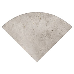 Tundra Gray 9"RADIUS Corner Shelf POLISHED