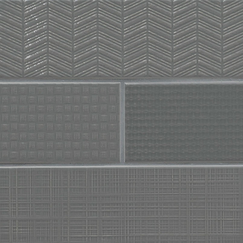 Urbano Graphite 3D Mix 4X12 GLOSSY