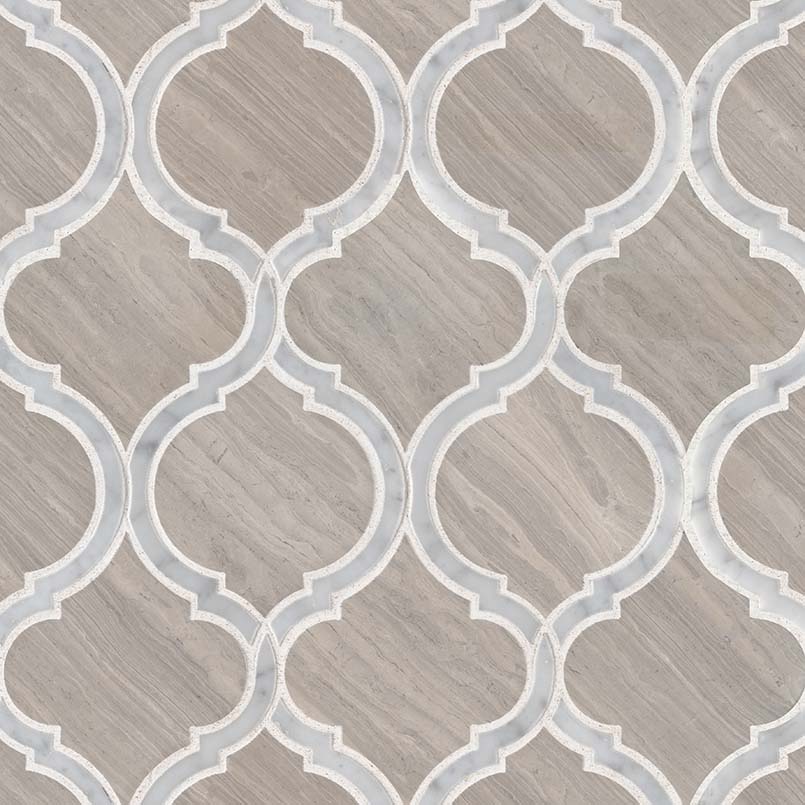 White Quarry Savona Mosaic PATTERN POLISHED