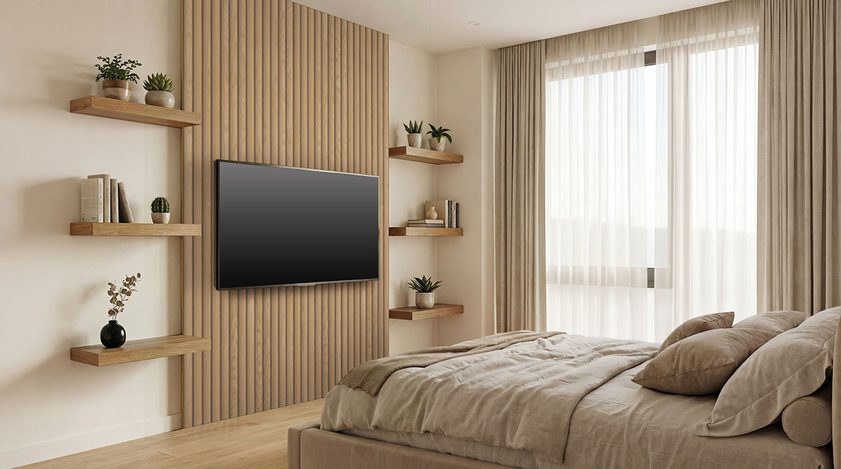 Acoustic Wood Slat Panel Natural Reeded - Image 3