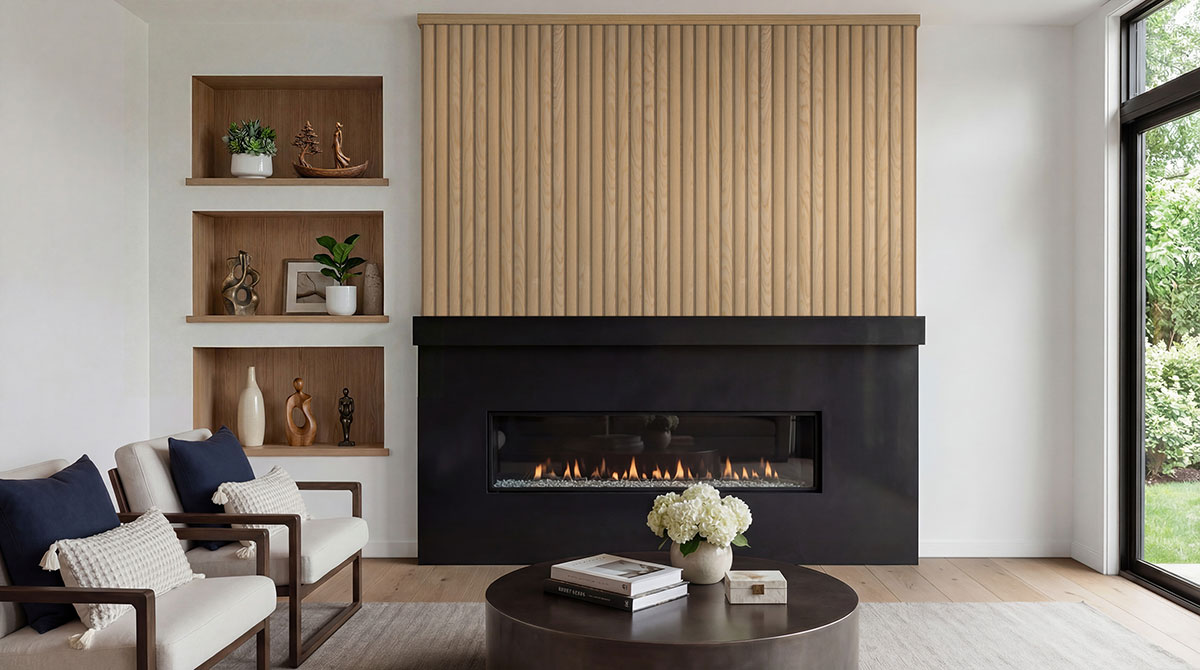 Acoustic Wood Slat Panel Natural Reeded - Image 4