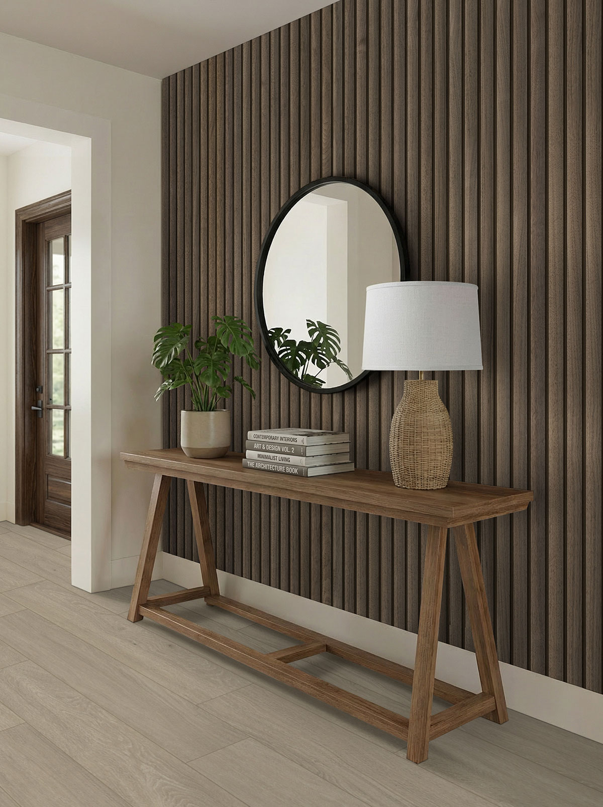 Acoustic Wood Slat Panel Tawny Reeded - Image 2