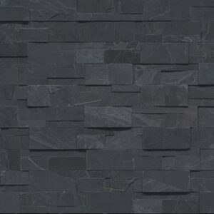 Premium Black Slate Ledger Corner 9x18 SPLITFACE